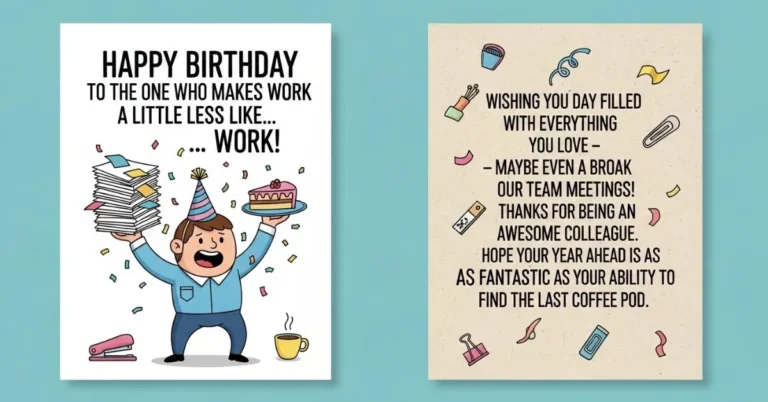 50+ Birthday Wishes for Coworker That Feel Genuine and Fun