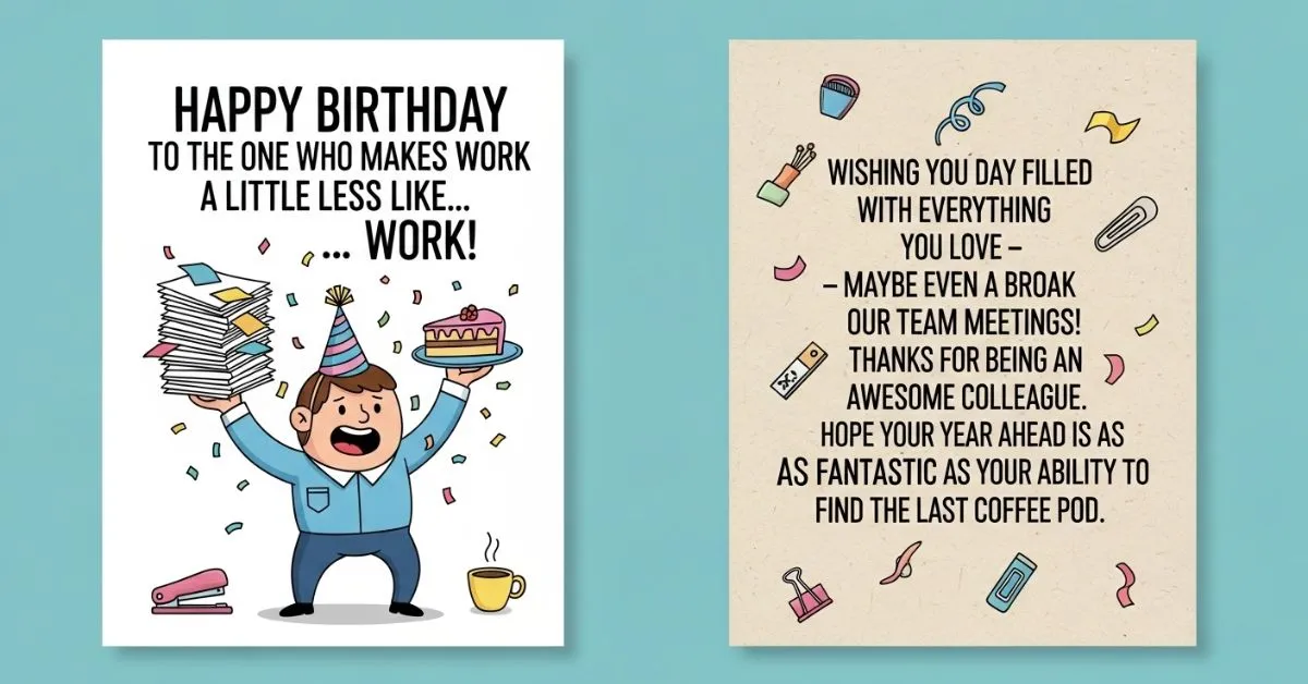 50+ Birthday Wishes for Coworker That Feel Genuine and Fun