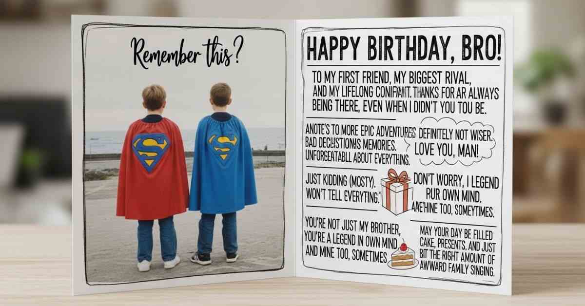 60+ Birthday Wishes for Brother: Emotional Funny & Sweet Lines
