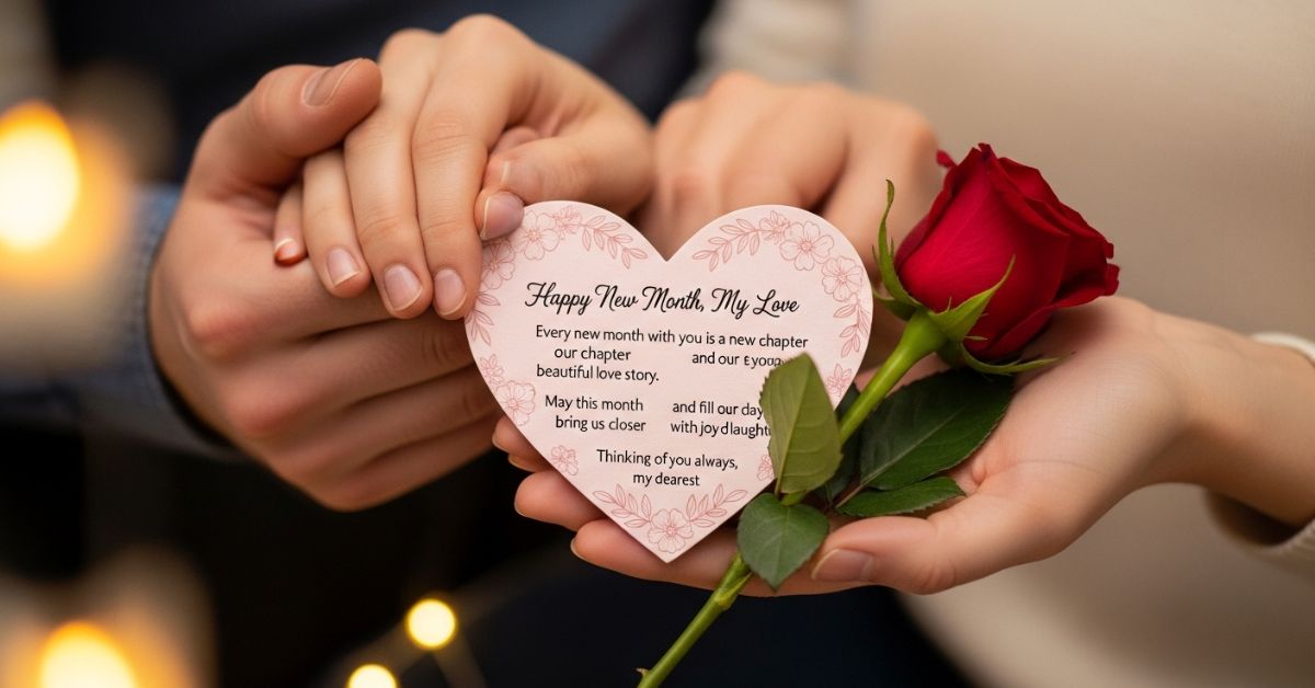 60+ happy new month wishes to my love: sweet & romantic messages