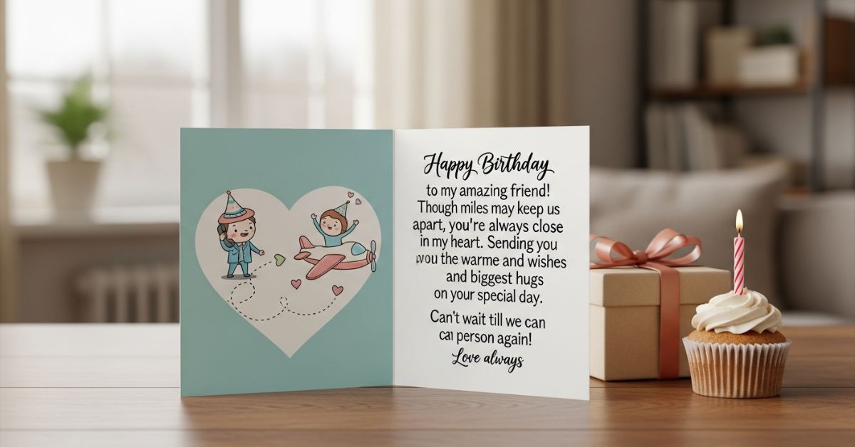 80+ Best Birthday Wishes for Long Distance Friend Sweet Messages