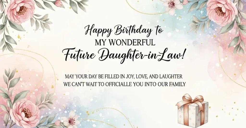 Birthday Wishes for a Future Daughter-in-Law