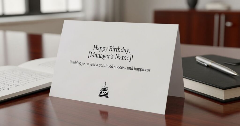 Birthday Wishes for a Manager