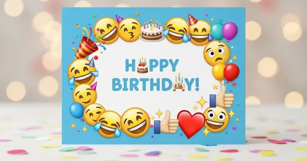 Emoji Birthday Wishes That Make Him Smile