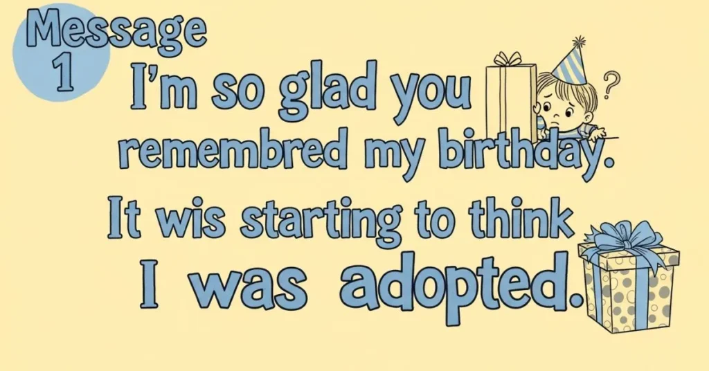 Funny Thank You Messages for Birthday Wishes