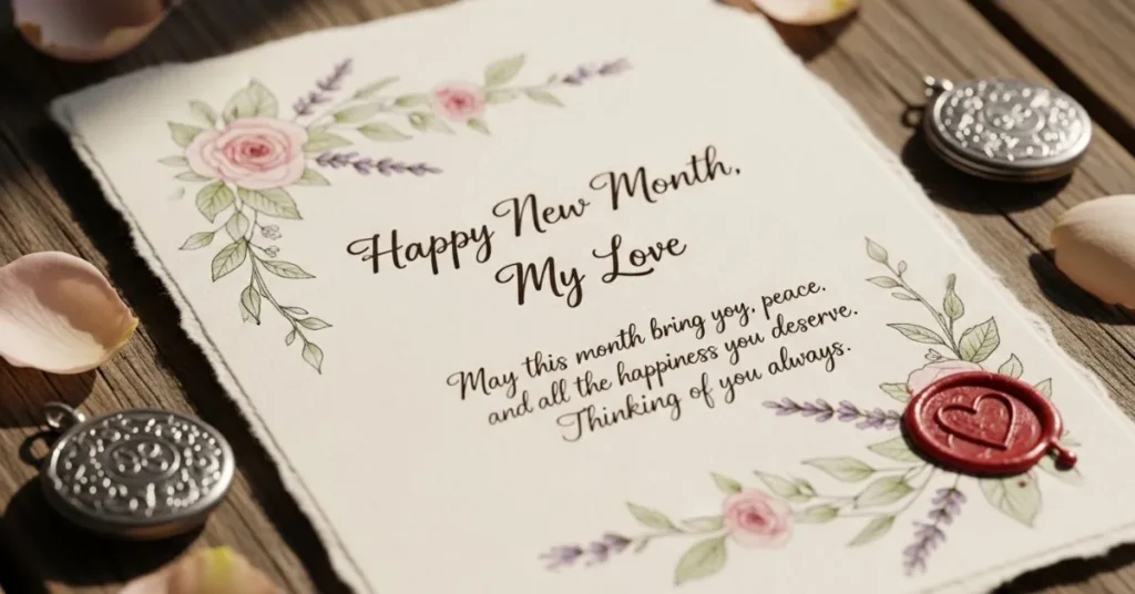 Heartfelt New Month Messages for Her