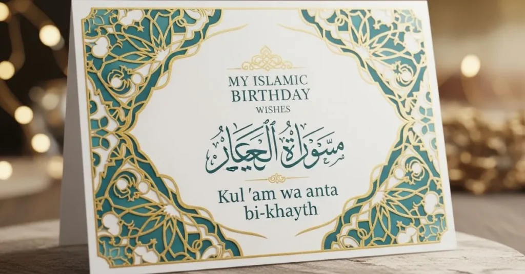 Islamic Birthday Wishes for Myself
