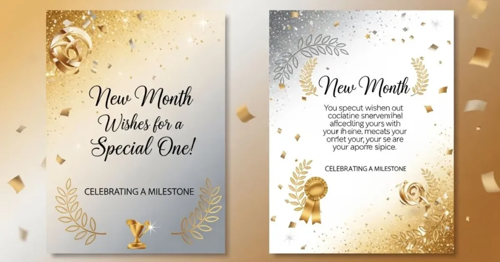 New Month Wishes for Special one Celebrating a Milestone