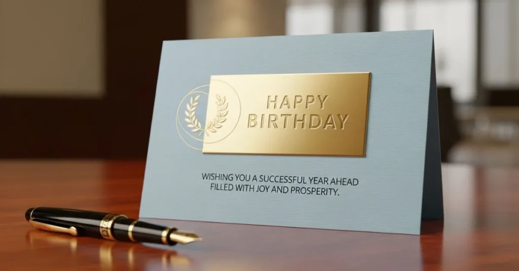 Professional Birthday Wishes for a Boss or Manager