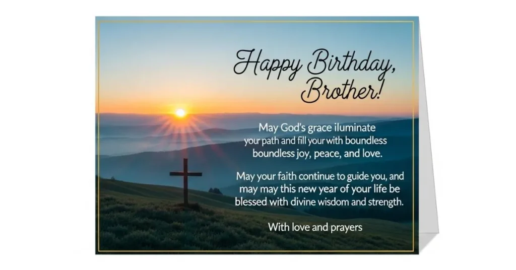 Religious and Inspirational Birthday Wishes for Brother