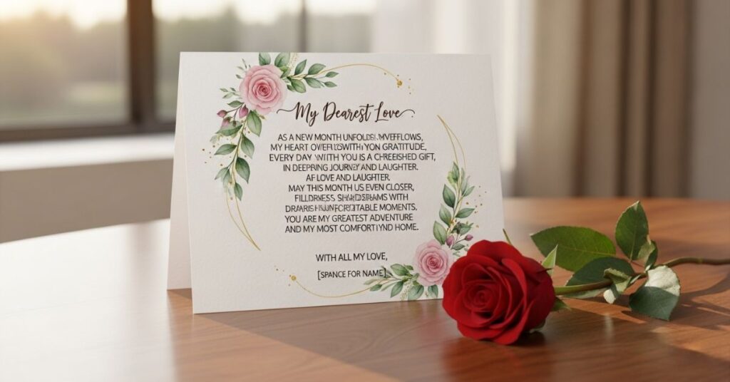 Romantic New Month Messages That Deepen Your Bond