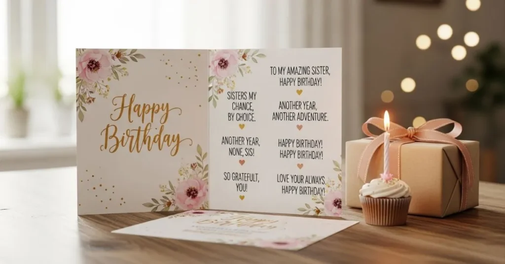 Short and Sweet Birthday Wishes for Sister You Can Copy