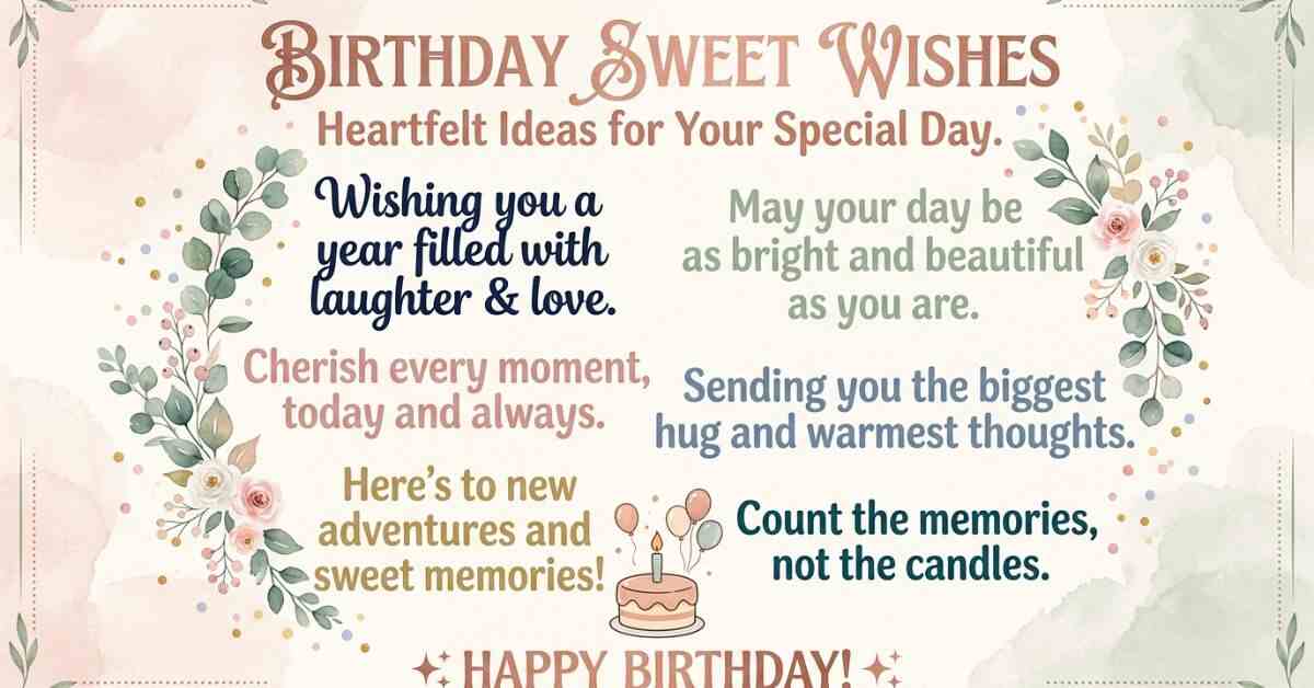 60+ Birthday Sweet Wishes: Heartfelt Ideas for Special Day