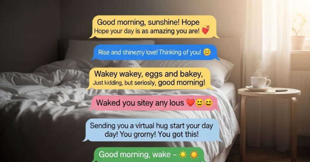 cute wake up texts full of love and care Cute Wake-Up Texts Full of Love and Care