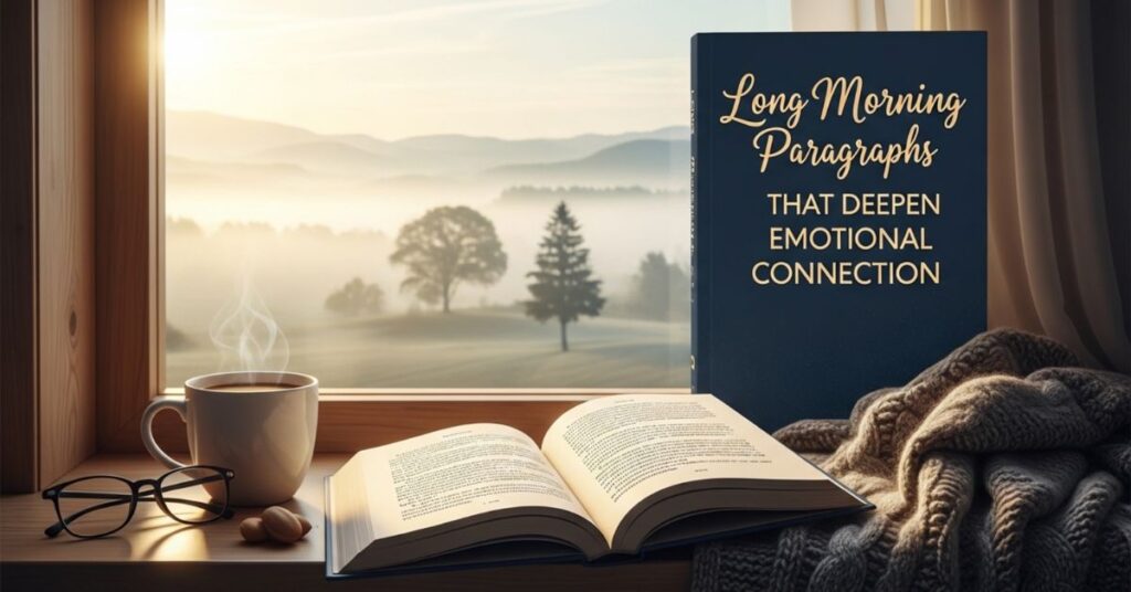 long morning paragraphs that deepen emotional connection Long Morning Paragraphs That Deepen Emotional Connection