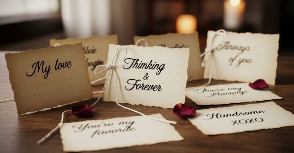 sweet and short romantic notes for him Sweet and Short Romantic Notes for Him