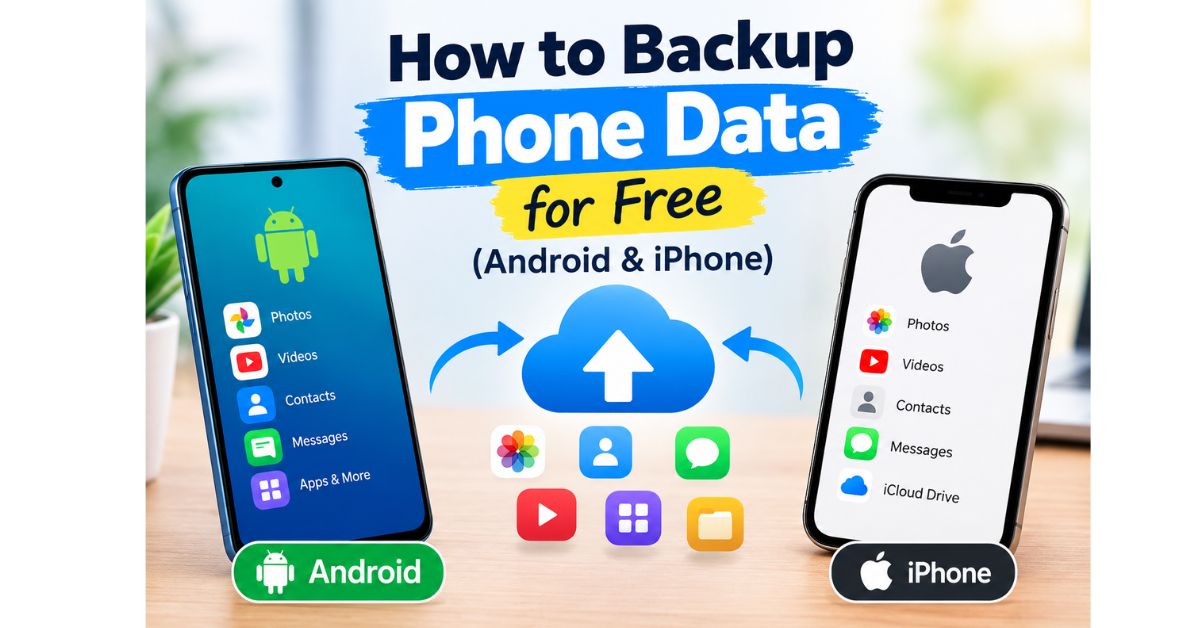 how to backup phone data for free android and iphone How to Backup Phone Data for Free (Android & iPhone)