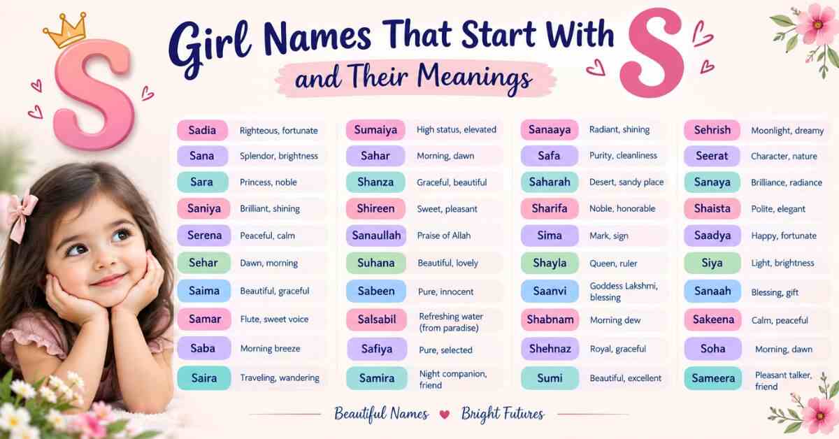 60 girl names that start with s and meaning 1 60 Girl Names That Start With S and Meanings